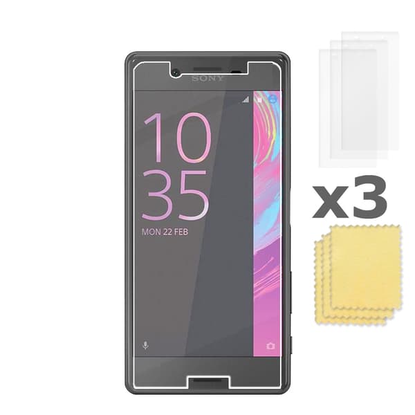 3-pakning Sony Xperia X Compact Skjermbeskytter Gjennomsiktig