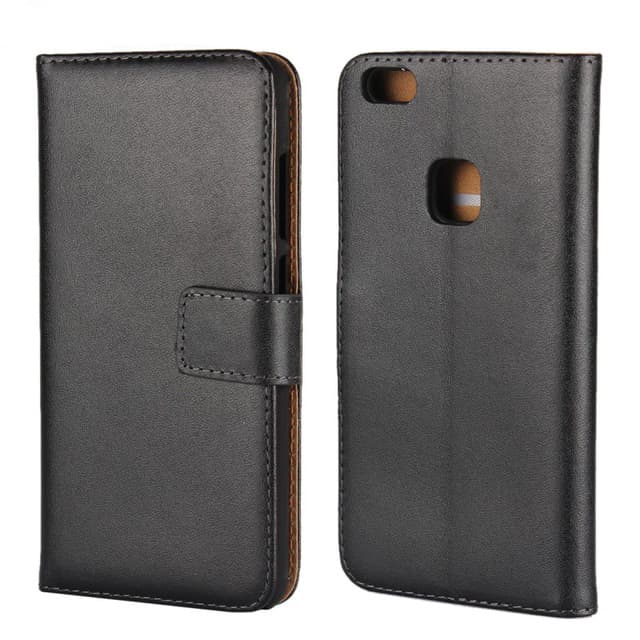 Huawei P10 Lite, wallet cover, ægte Læder, Taske/Pung