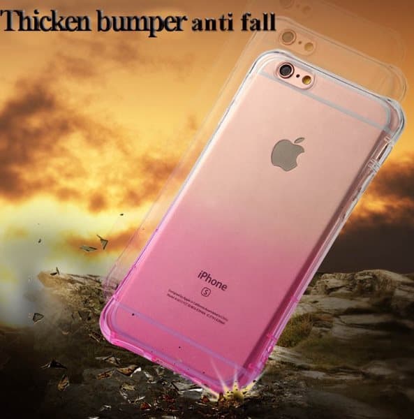 iPhone 6/6S PLUS- Elegant OMBRE silikonskal med extra tjock kant