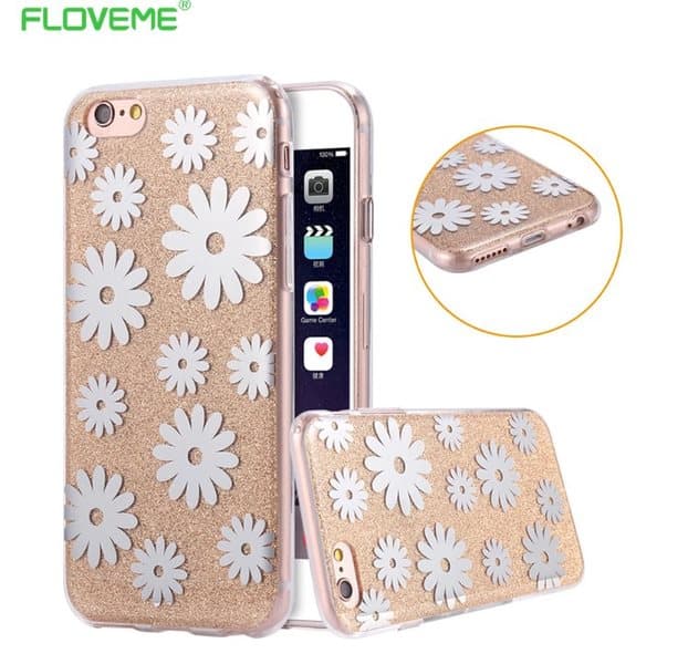 iPhone 6/6S Stilrent Crystalflower-skal från FLOVEME ORIGINAL