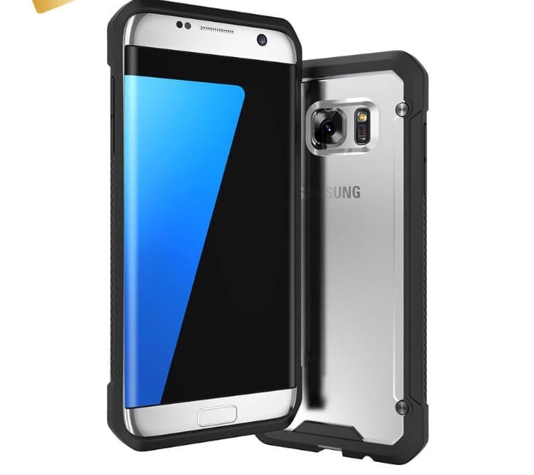 Samsung Galaxy S7 Edge - NANO-HYBRID-Stötdämpande skal