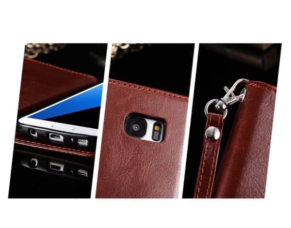 Elegant ROYBEN Plånboksfodral med 9 kortfack Samsung S7 EDGE