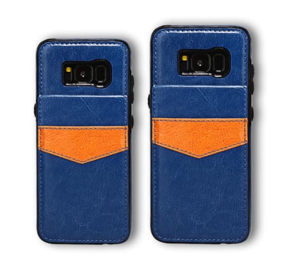 Samsung Galaxy S8+ - LEMANS Läderskal med Plånbok/Kortfack