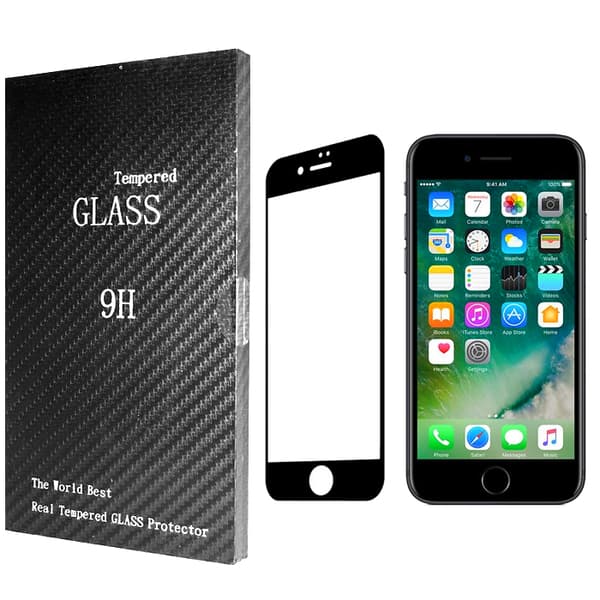 Heltäckande Härdat Glas iPhone 8 Skärmskydd Retail