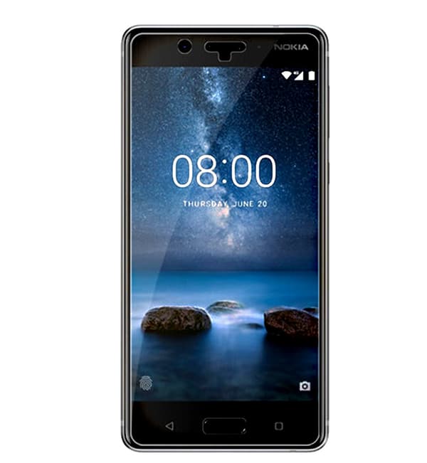 Nokia 8 hærdet glas skærmbeskytter detail