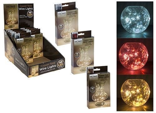 Batteridriven Ljusslinga 10 LED WARM WHITE
