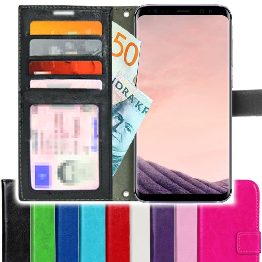TOPPEN Samsung Galaxy S8 Wallet Case ID , Nahkakotelo Lompakkokotelo