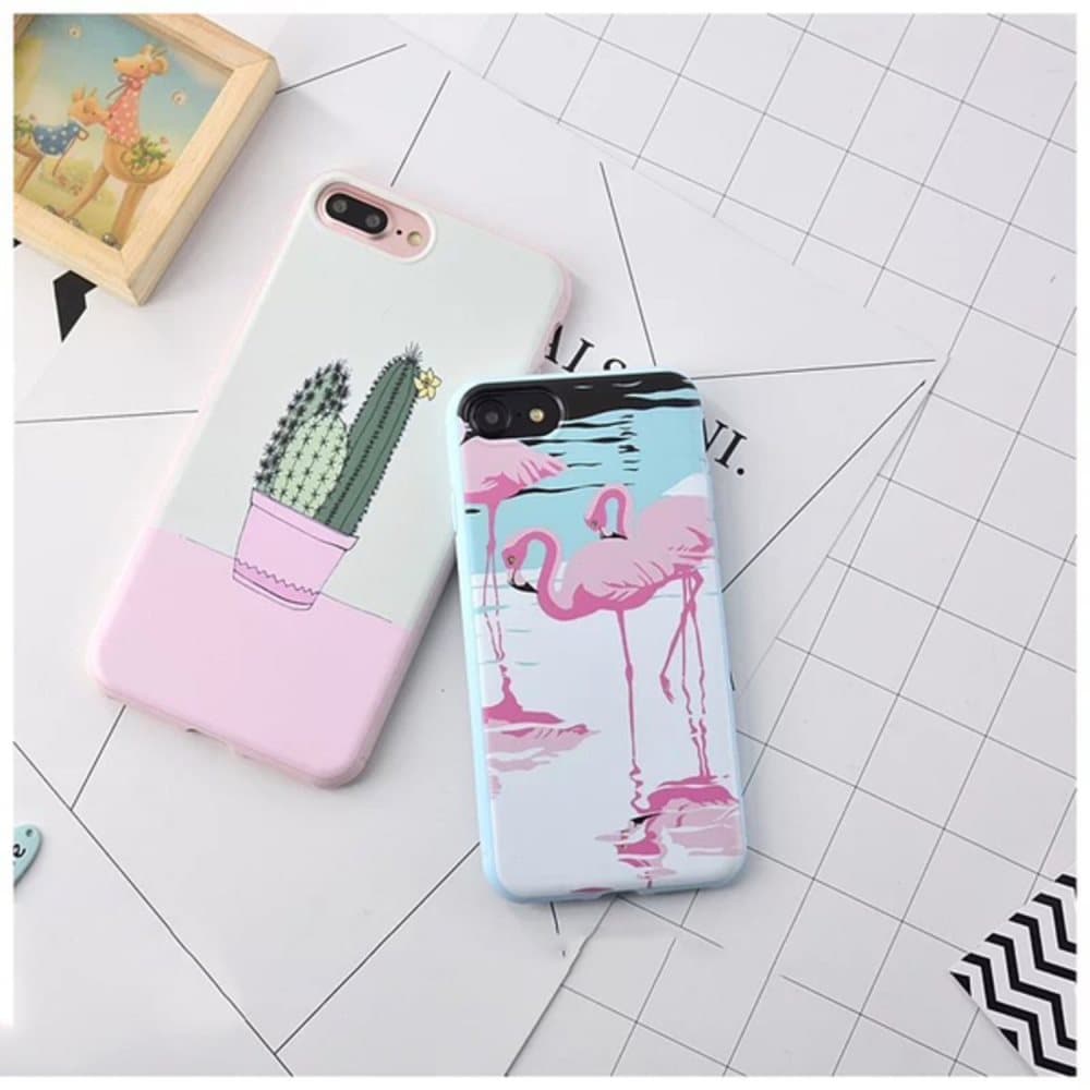 iPhone 7 | Designskal med Kaktus eller flamingo på!