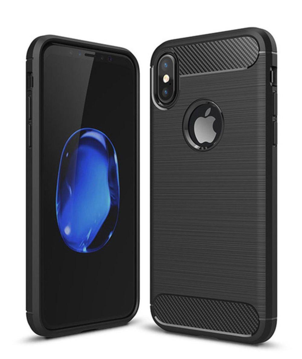 Black Designed Protective Soft Case - iPhone X / XS!