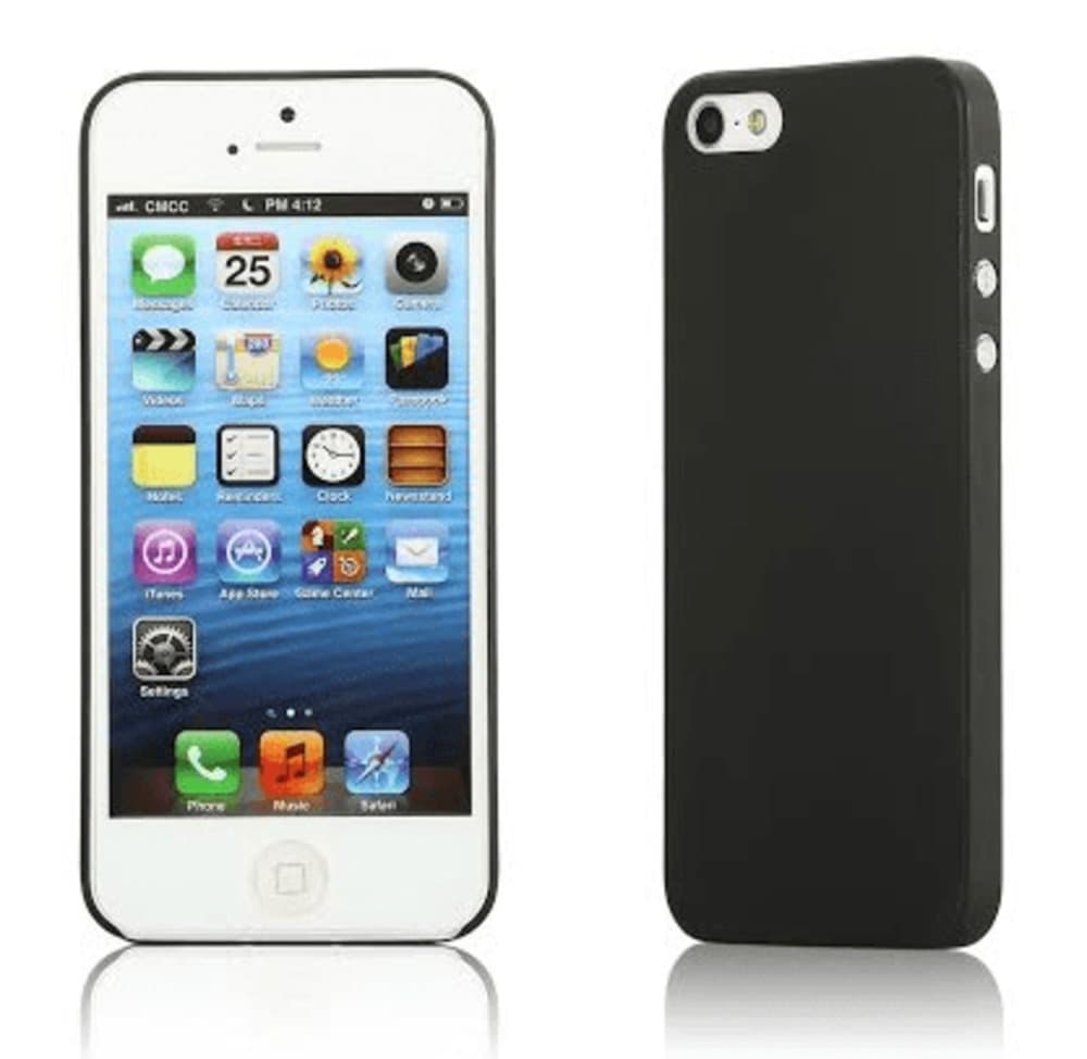 Two thin black phone cases - iPhone 5/5s/SE