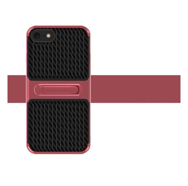 iPhone 7 - FLOVEME Eleganta Stötdämpande Hybridskal i Karbon