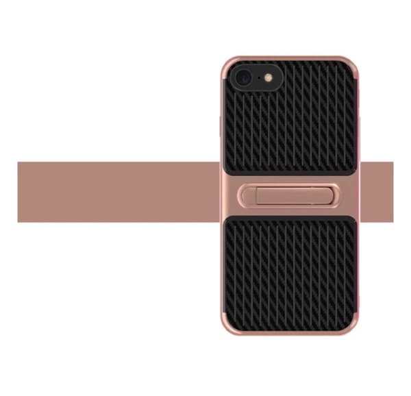 iPhone 7 - FLOVEME Eleganta Stötdämpande Hybridskal i Karbon