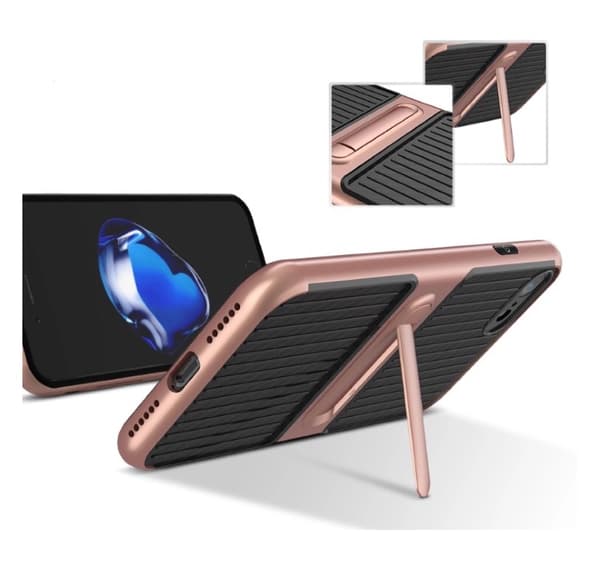 iPhone 7 - FLOVEME Eleganta Stötdämpande Hybridskal i Karbon