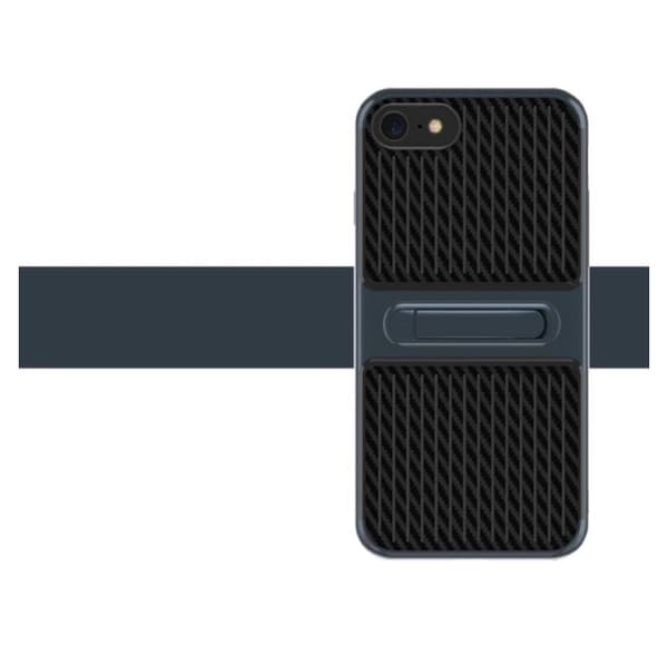 iPhone 7 - FLOVEME Eleganta Stötdämpande Hybridskal i Karbon
