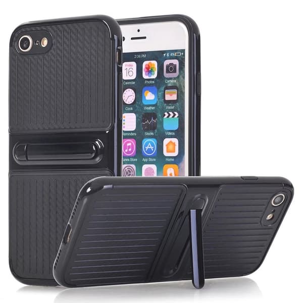 LEMAN Skyddsskal med Ställfunktion för iPhone 8