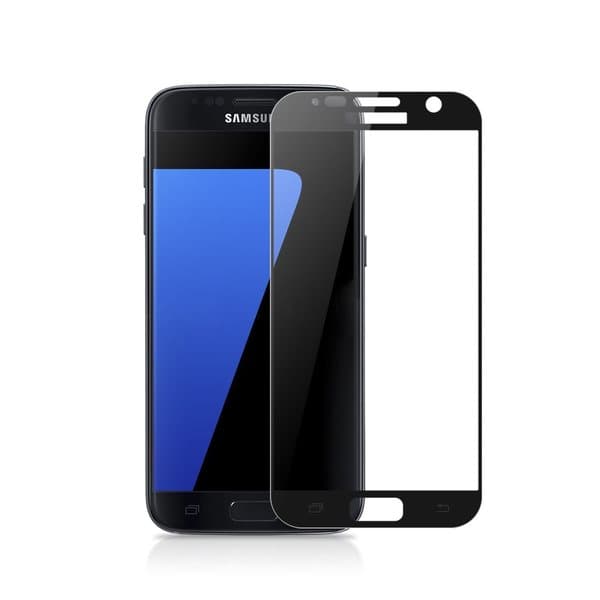 Samsung S7 - (2-PACK) HD-Clear Skärmskydd med Ram (Full-Fit)