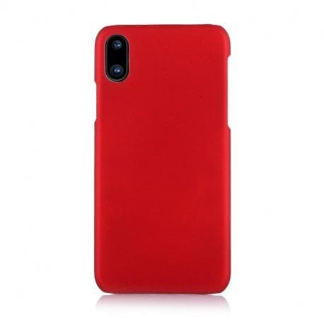 iPhone X Ultratynd gummibelagt mat sort cover