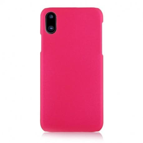 iPhone X Ultratynd gummibelagt mat sort cover