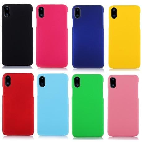 iPhone X Ultratynd gummibelagt mat sort cover