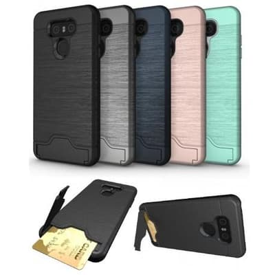 LG G6 Shockproof taske med kortslot & Kickstand Clutch®