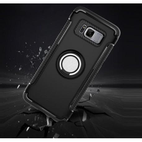 Samsung S8 Plus Praktisk stødsikkert cover med ringholder V2