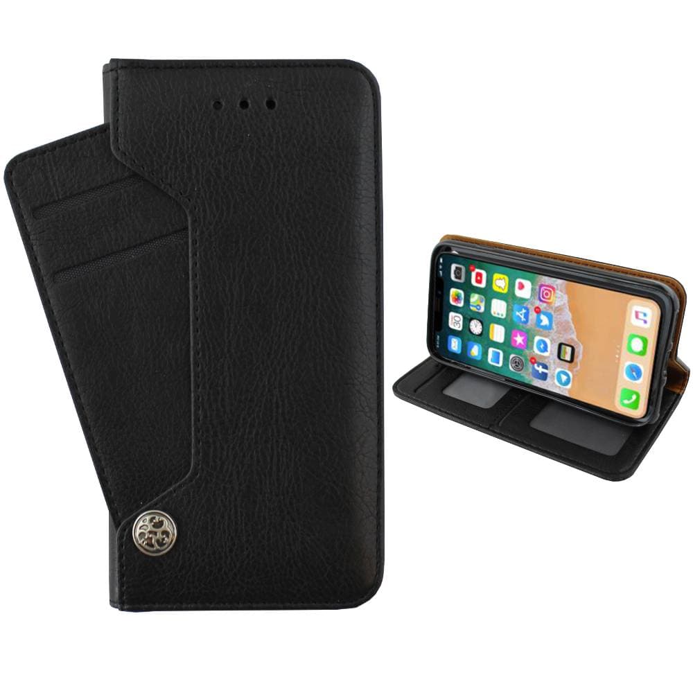 Colorfone Wallet Deluxe Taske til iPhone X / Xs Wallet Case BLACK