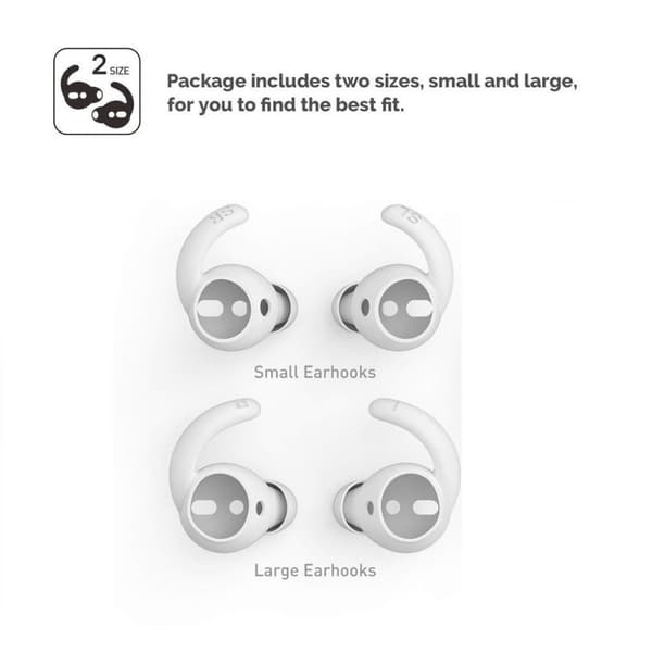 C4U Earhooks In-ear för AirPods 2 Earhooks / Earbuds silikon kit