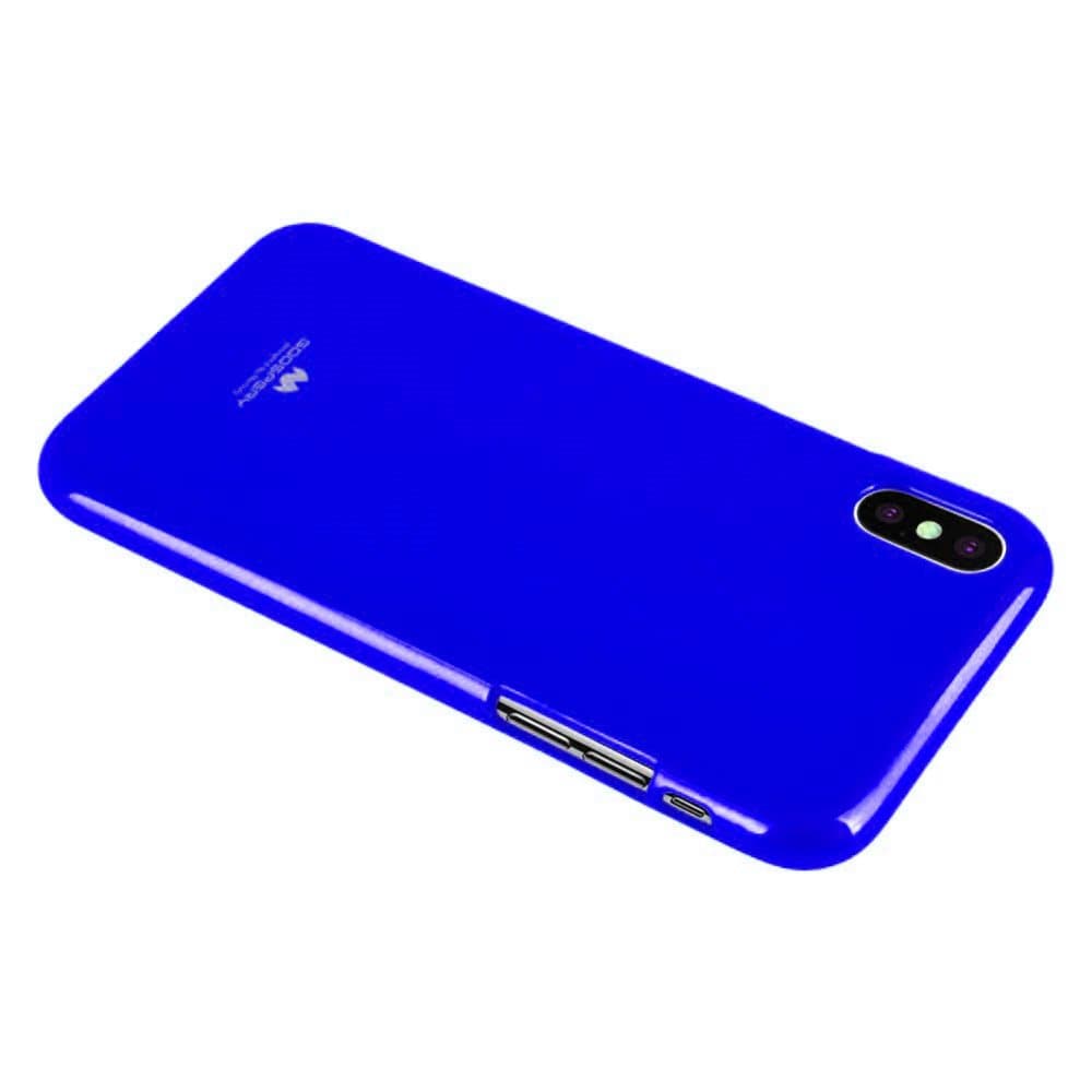 GOOSPERY Mercury Pearl Jelly -veske iPhone Xs MAX mykt TPU -deksel marineblått