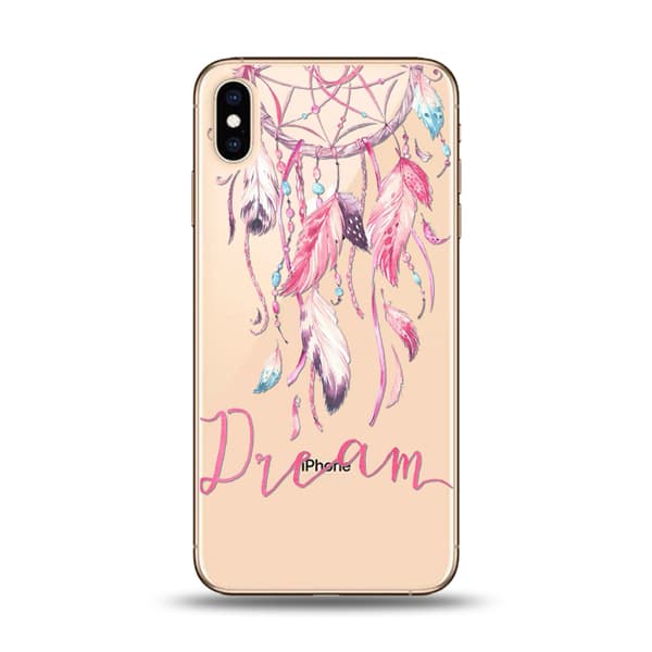 iPhone XS Max Mjukt Skal med Rosa Drömfångare