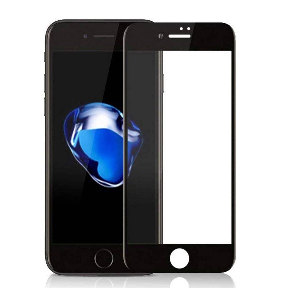 Fuld dækning 2,5D hærdet glas iPhone 8 Plus / 7 Plus skærmbeskytter Sort