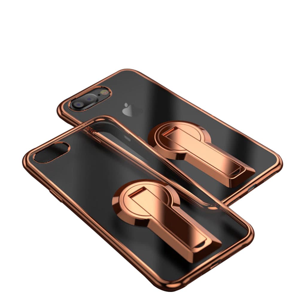 Effektfullt PLATED Skal för iPhone 7 (Ställfunktion)