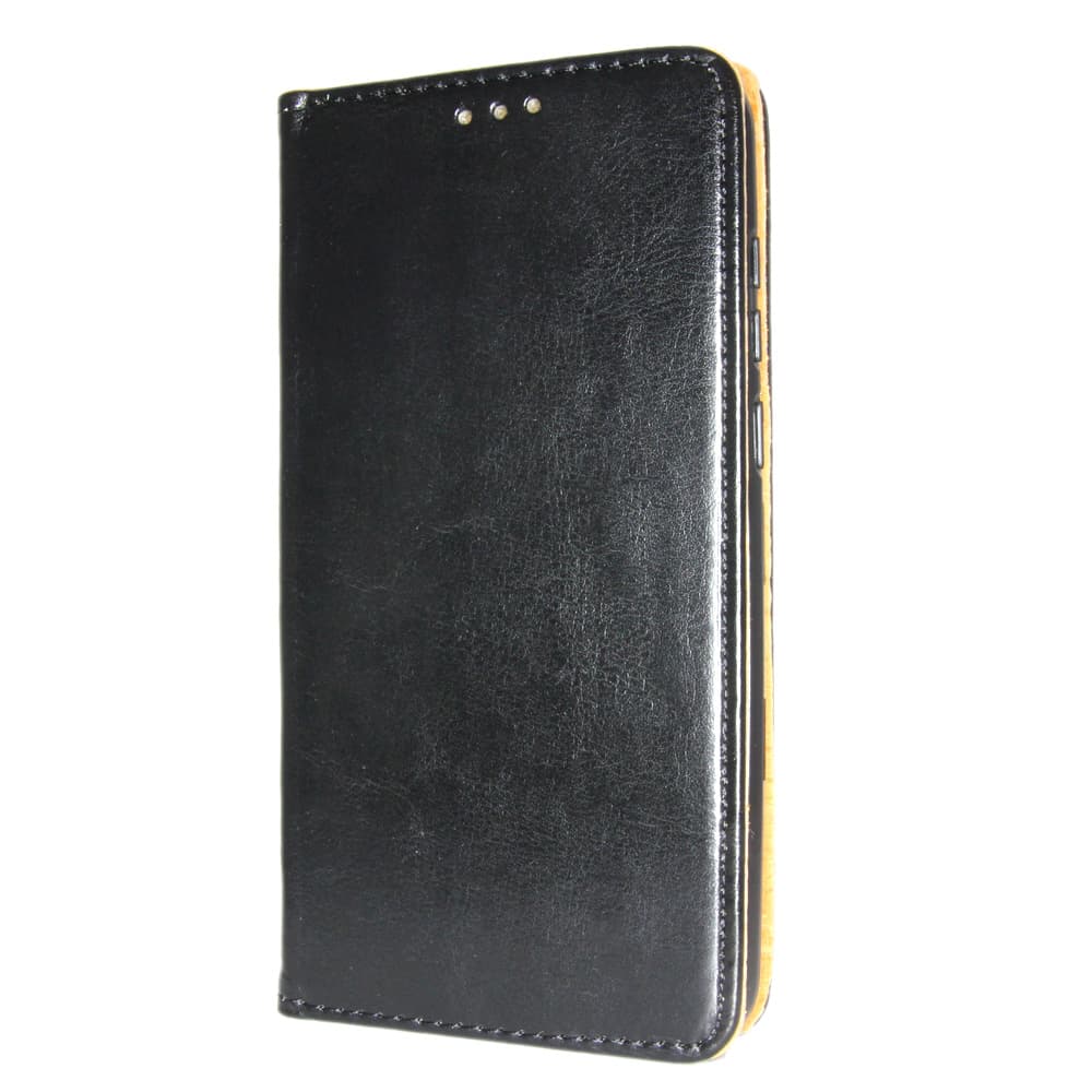 Ægte læderbog Slim Huawei P Smart Wallet Taske Sort