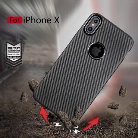 iPhone X stødsikkert cover FullCarbon V2