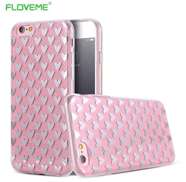 iPhone 6/6S  Elegant Crystalheart-skal från FLOVEME ORIGINAL