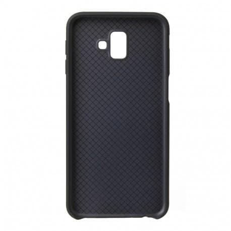 Samsung J6 2018 gummibelagt mat sort silikonecover