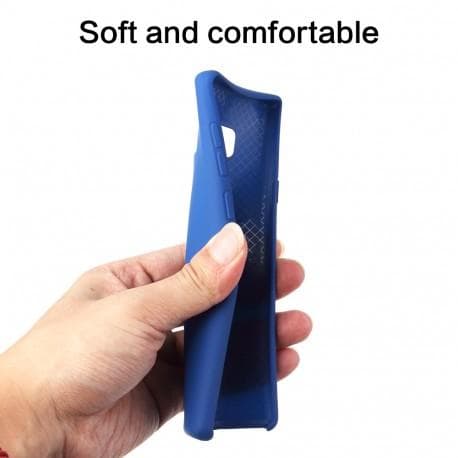 Samsung Note 9 gummibelagt mat sort silikonecover