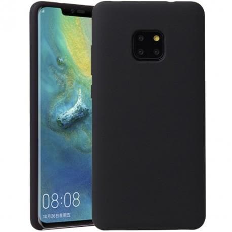 Huawei Mate 20 Pro gummibelagt mat sort silikonecover