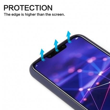 Huawei Mate 20 Lite gummibelagt mat sort silikonecover