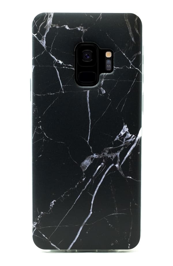 Samsung Galaxy S9 + Mjukt Marmorskal, Flera Färger! Svart