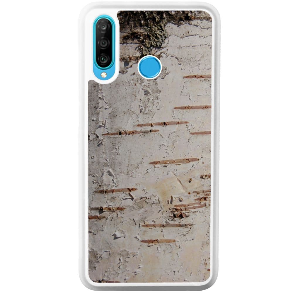 Huawei P30 Lite Soft Case (Vit) Björk