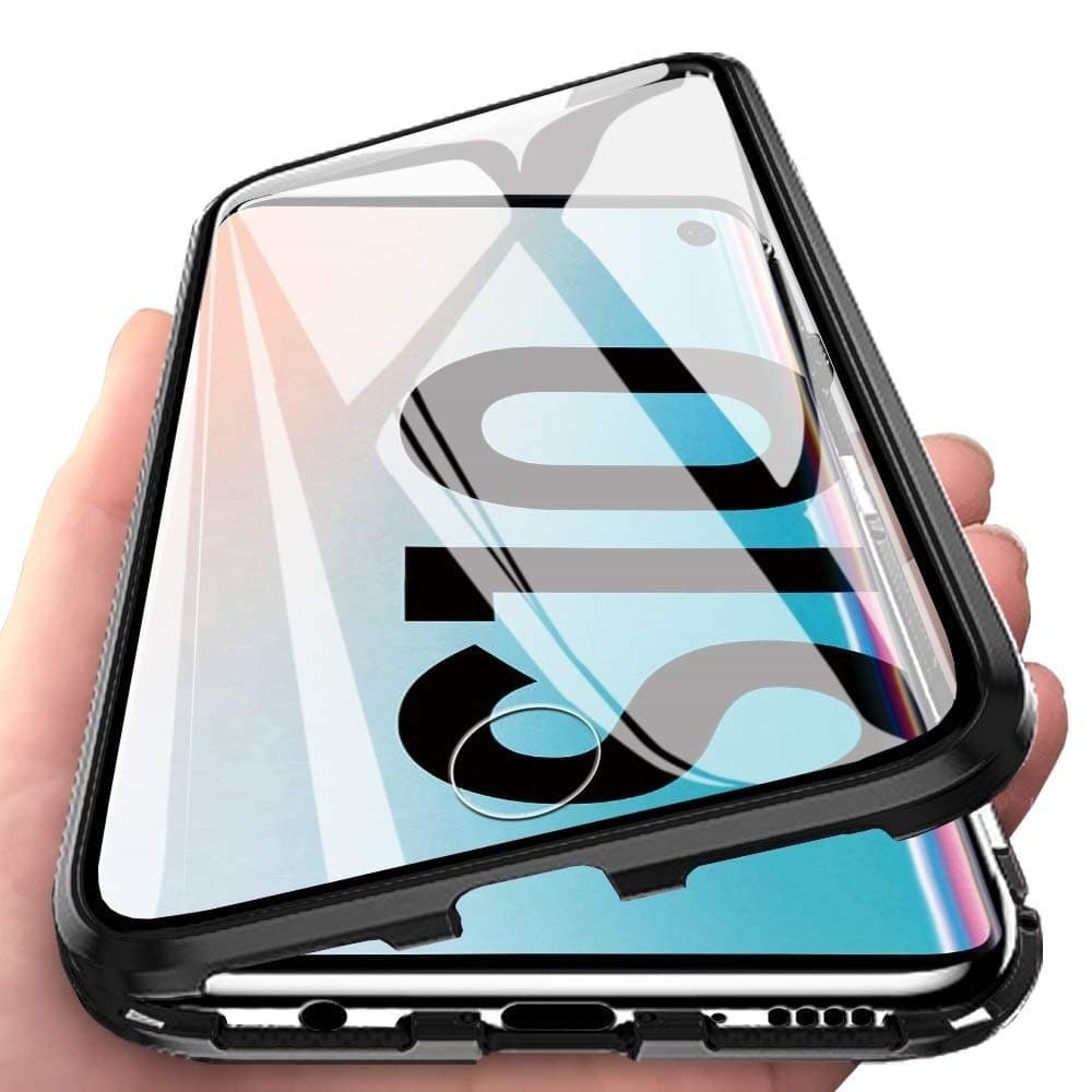 Premium Galaxy S10 Iskunvaimennin magneettikuoret lasilla C4U®