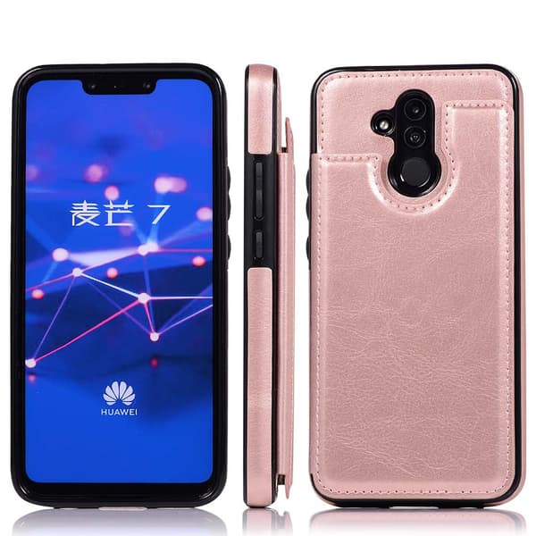 Huawei Mate 20 Lite - St�td�mpande Robust Skal med Kortfack