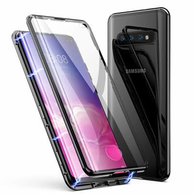 Premium Galaxy S10+ stødabsorberende magnetskaller glas C4U®
