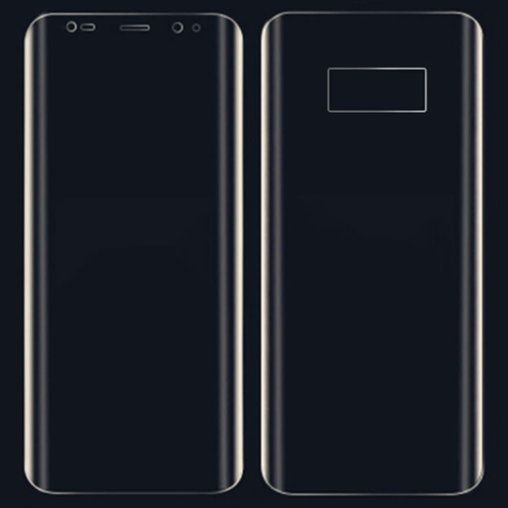 S8+ 2-PACK Skärmskydd Fram- & Baksida 9H Nano-Soft HD-Clear