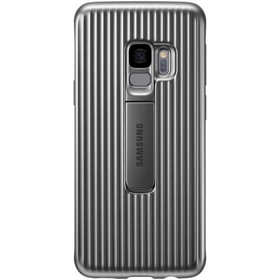 Samsung Galaxy S9 Protective Standing Cover - Silver