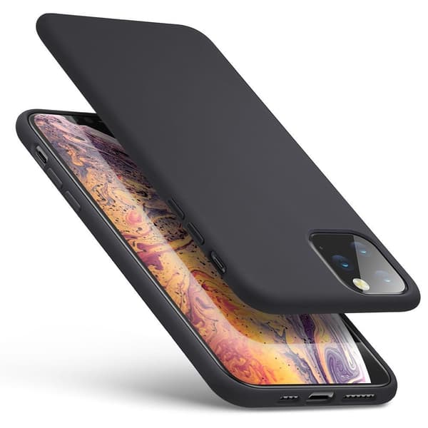 iPhone 11 Pro Ultratunn Gummibelagt Mattsvart Skal Basic™