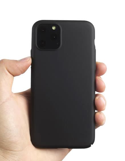 iPhone 11 Pro Ultratunt Gummibelagt Mattsvart Skal Basic™