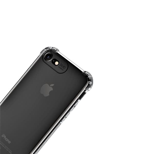 C4U® iPhone 8+ /7+ - 2-Pack iskunkestävä - ohut läpinäkyvä kotelo