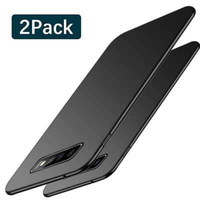 2-pack C4U® Matbelagt Galaxy S10 skal fodral - slank til supertynd