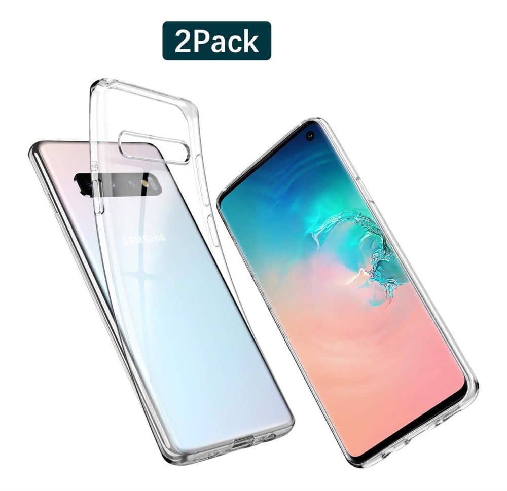 C4U® 2-pak Samsung Galaxy S10 TPU-beskyttelse - Slim taske